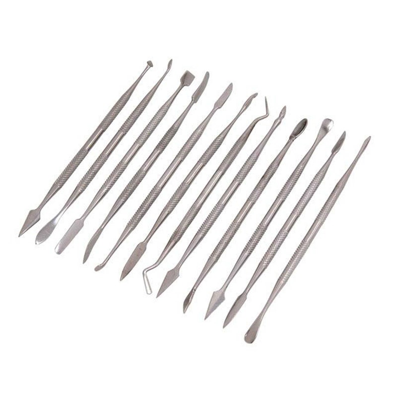 12 Piece Stainless Steel Wax Carving Tool Set PLUS Storage Etsy UK