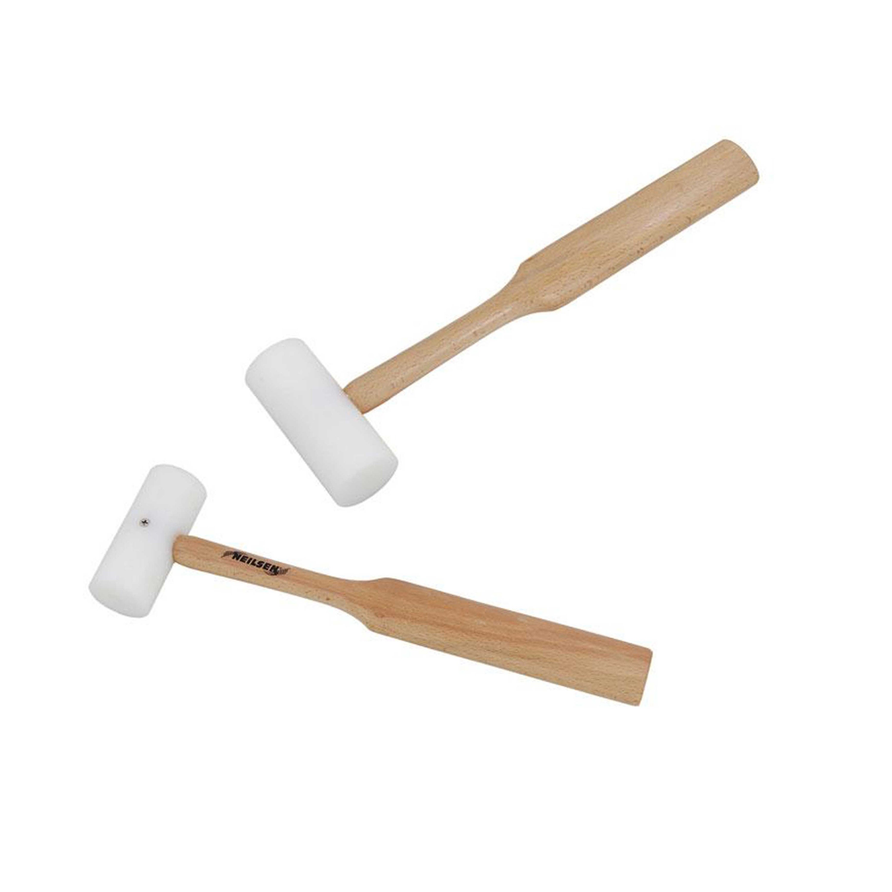 1PC Dual Head Plastic and Rubber Hammer Small Hammer Metal Mallet  Installation Hammer Repair Tools for Jewelry, Leather Crafts, Woodworking 