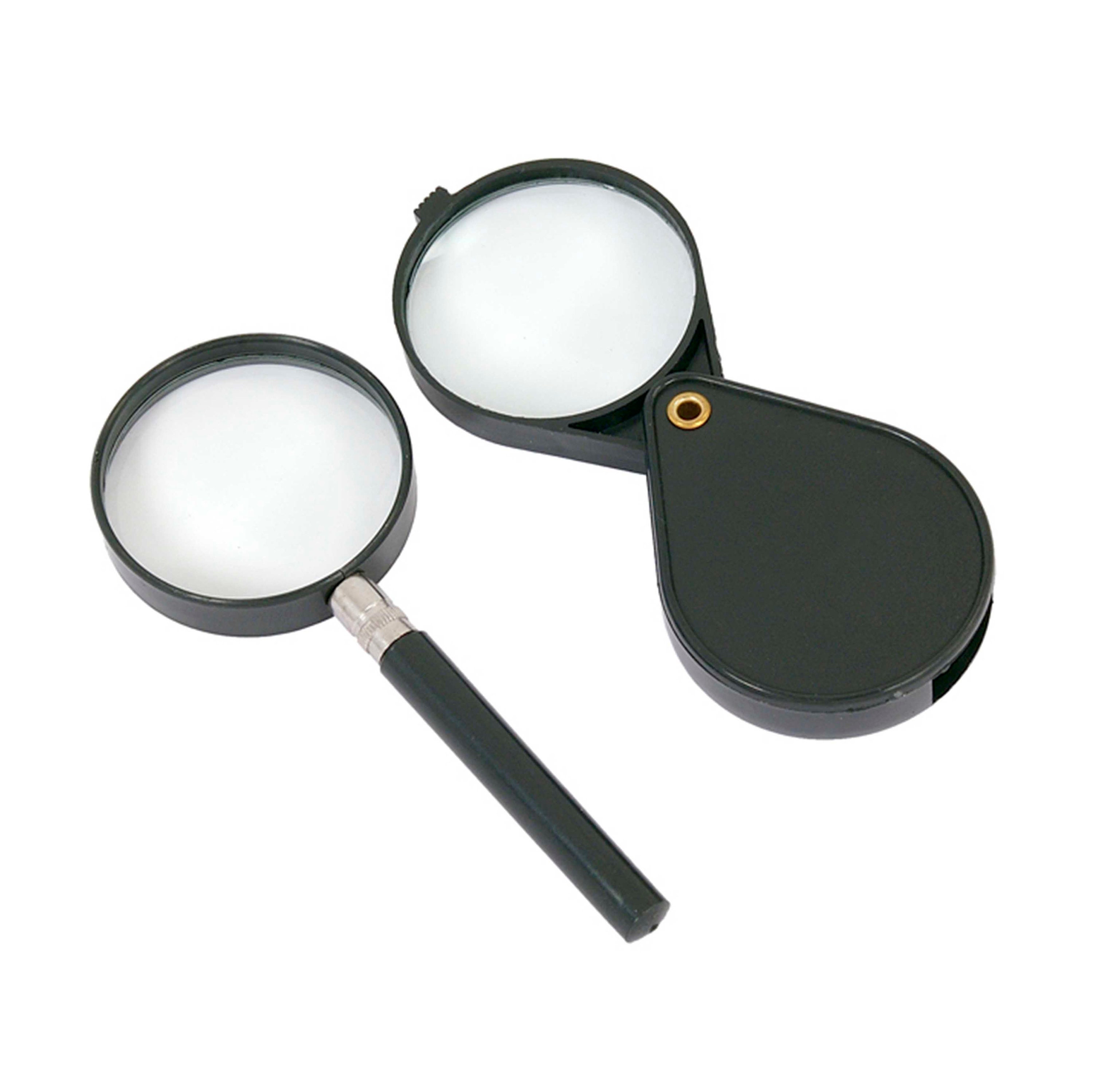 2 Piece Magnifying Glass Set 60mm Diameter Magnifier Glasses Etsy UK