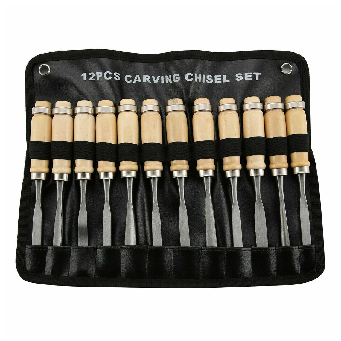 12 Piece Wood Carving Chisel Set Storage Wallet Straight V Etsy