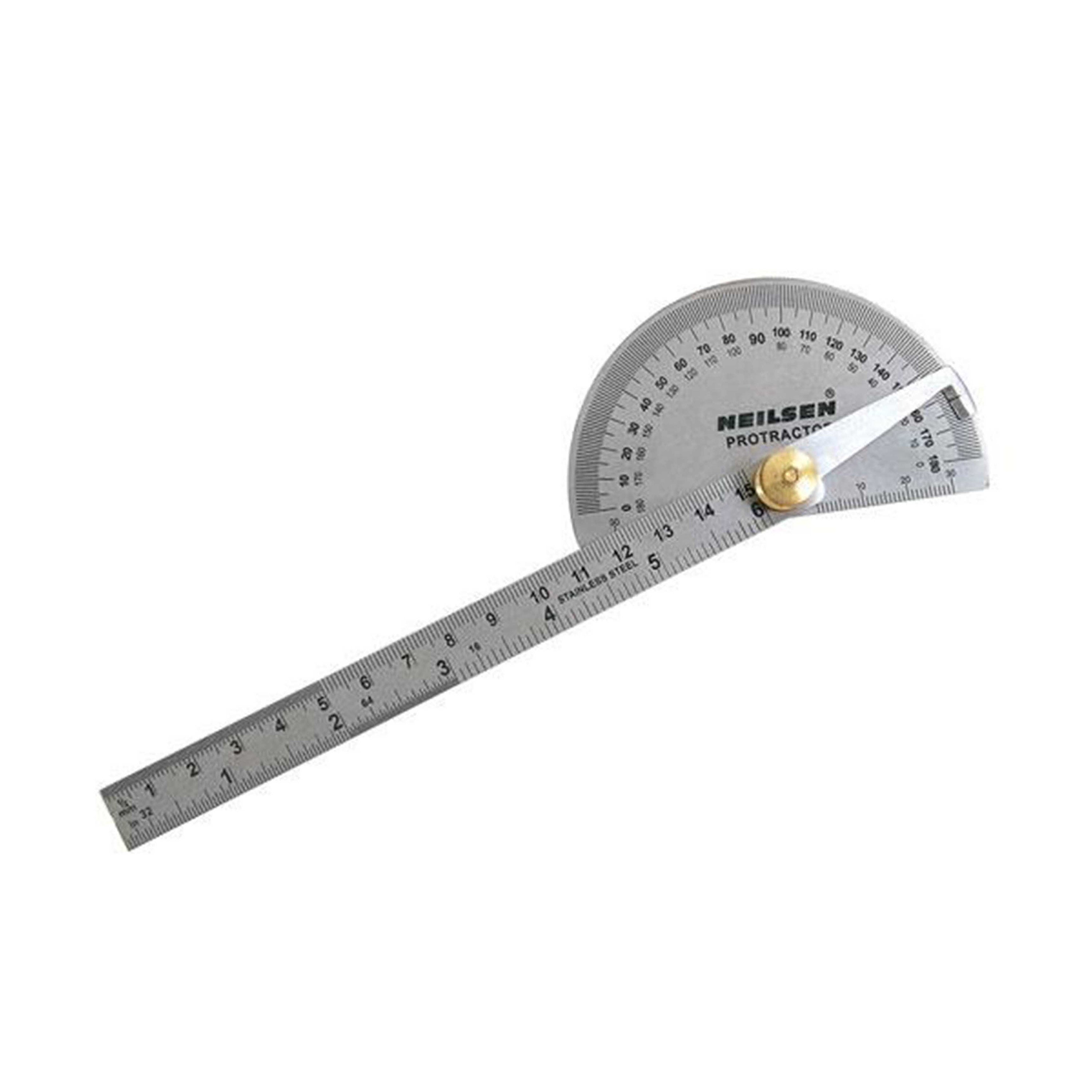 Ruler 150MM Stainless Steel Protractor Measuring Tool High Quality Useful 