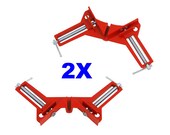 Pair 2X Of 3 Inch Light Duty 90 45 Degree angle Corner Clamps picture framing wood working Carpenter Carpentry Tool Ideal for corner pieces