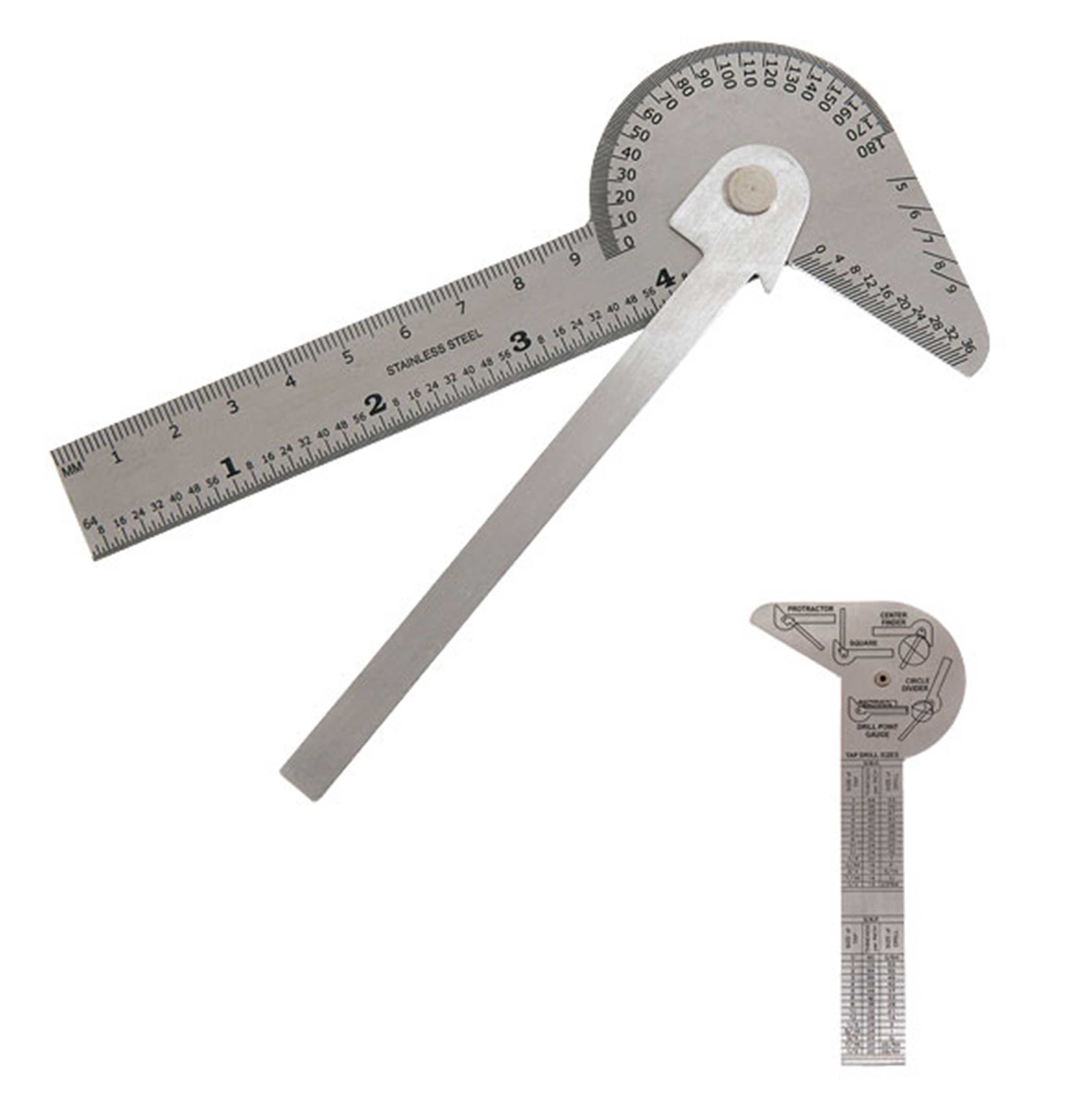 12 Center Finder & Bevel Ruler