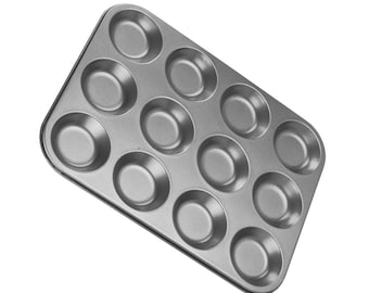 Chef Aid 4 Large Muffin Yorkshire Pudding Mould Cupcake Baking Tray Bakeware New 