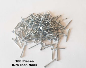 100 Piece 3/4 Inch 0.75 inch x 20mm Multipurpose Nails for wood woodworking  drywall and more such as string art or Home Improvement Nails