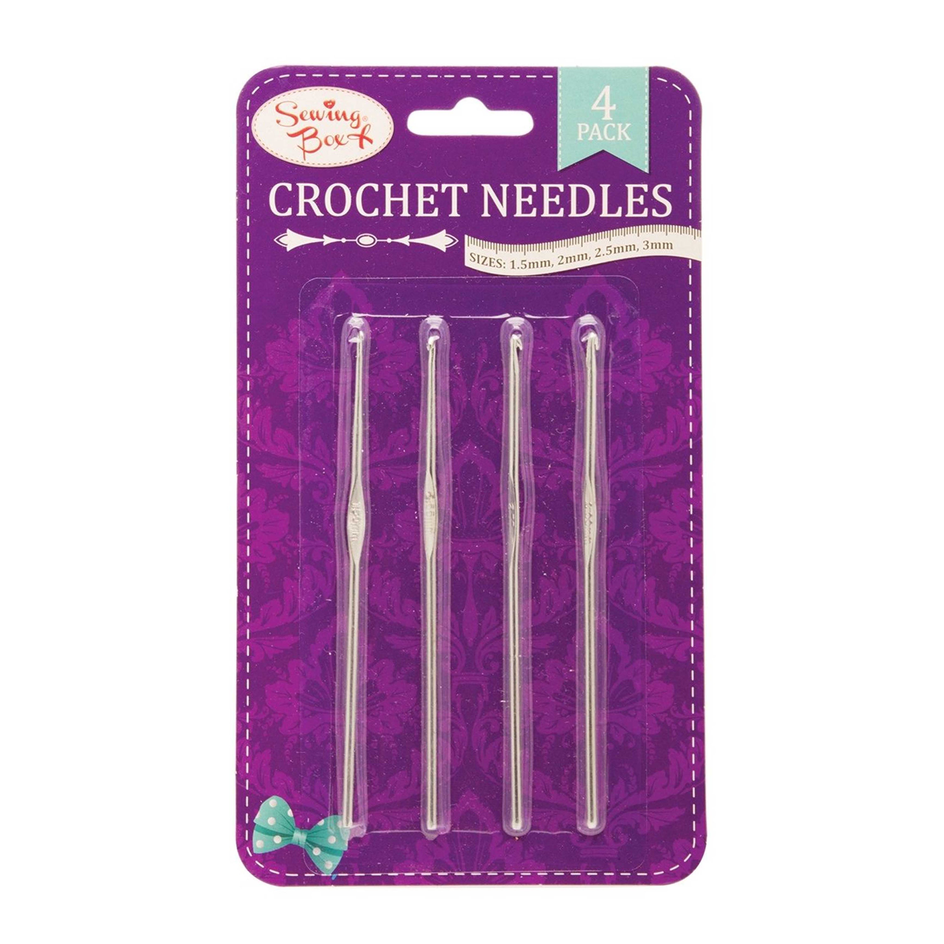 12Pc Metal Handle Crochet Needles Stainless Steel Crochet Hooks Set 2-8mm  Crochet for Knitting Needles Weave Sewing Needles Tool