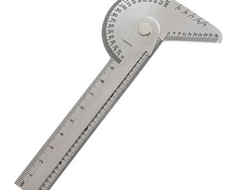 Ruler Gage Drill Point Gauge Bevel Protractor Circle Center Finder Layout Tools 