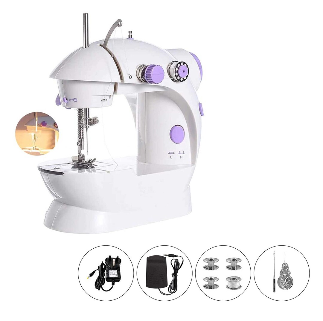 Sewing Machine for Beginners Mini Portable Sewing Machine with 12 Built-In  Stitches Heavy Duty Handheld Electric Sewing Machine for Kids, Adjustable