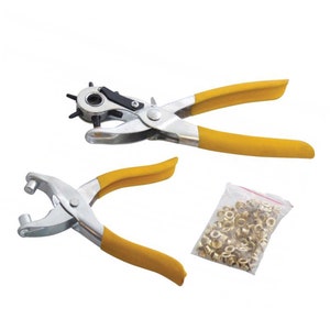 Revolving »Two in One« Hole and Eyelet Pliers, Punches / Punch awls