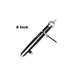 Shinwa Leathercraft Scoring Tool Screw Actuated Adjustable Steel Scratch Compass Divider, for Drawing Stitch Guides in Leather Edge