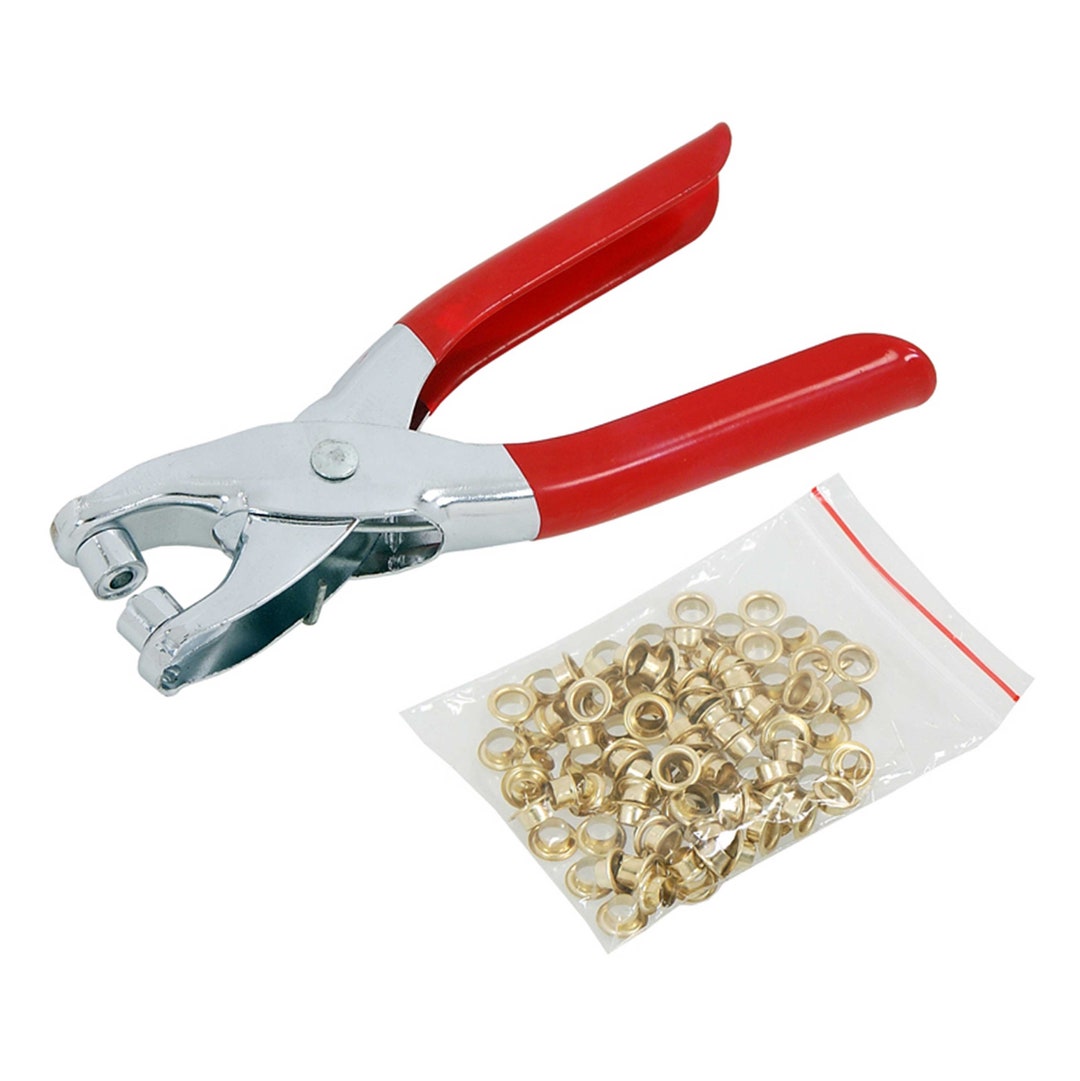 6 Inch 150mm Eyelet Plier Pliers 100 Piece Spare Eyelets Leather