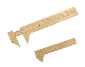 100mm Imperial & Metric Brass Vernier Caliper pocket gauge caliper jewelry watch model making hobby craft gem Bead jeweler Measuring tool