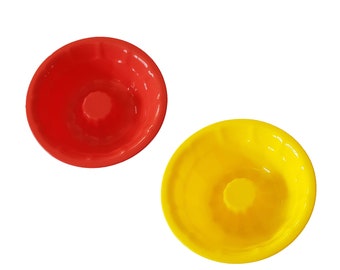 12cm Diámetro rojo amarillo Silicona Bakeware Pan Molde para hacer pasteles de chocolate pasteles de bricolaje panes jaleas pasteles de pudín Día de la madre de San Valentín