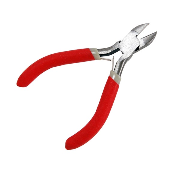 4.5 Inch Precision Mini Side Cutter Cutters Snip Pliers Model Making Jewelry  Wire Work Cable Cut Spring Loaded Soft Grip Hobby Craft Tool 