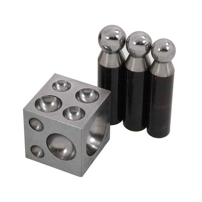 25 Piece Doming Punch & Block Set With Wooden Stand Steel Etsy UK