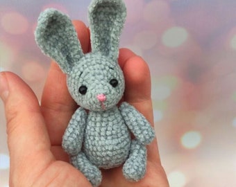 Crochet pattern mini bunny, Amigurumi rabbit pattern pdf, Little bunny crochet pattern, English pattern amigurumi pdf