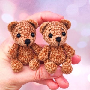 Mini orsetto schema all'uncinetto, mini orsetto schema pdf amigurumi, mini peluche schema pdf, mini peluche schema pdf inglese amigurumi