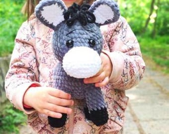Amigurumi Crochet Donkey Pattern (PDF)