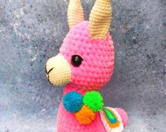Crochet pattern plushie llama/ Amigurumi tutorial stuffed alpaca/ Safari animals crochet pattern/ English pattern amigurumi pdf
