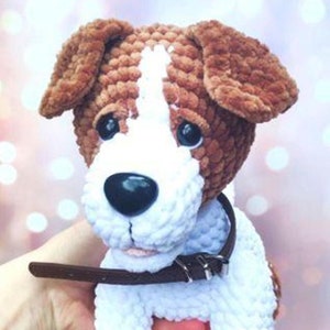 Crochet dog pattern, Jack Russell Terrier amigurumi pattern, Stuffed puppy crochet pattern, English pattern amigurumi pdf