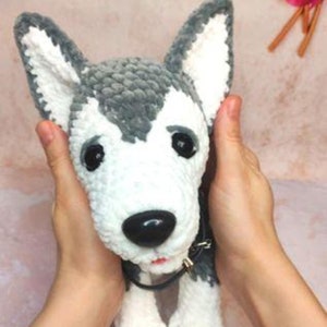 Crochet pattern puppy, Crochet husky dog pattern, Amigurumi plushie dog pattern, English pattern amigurumi pdf