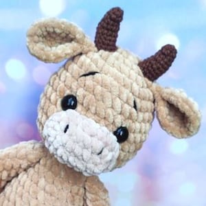 Amigurumi bull pattern, Crochet bull pattern pdf, Farm animals crochet pattern, English pattern amigurumi pdf