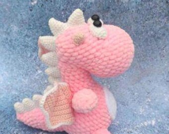 Crochet Dragon Pattern PDF - Amigurumi Dragon Tutorial - Fsntasy Animals