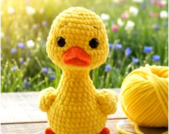 Crochet Duck Amigurumi Pattern, Plushie Toy (PDF Pattern)