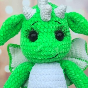 Crochet pattern big dragon/ Amigurumi tutorial dragon with wings/ Fantasy animals crochet pattern/ English pattern amigurumi pdf