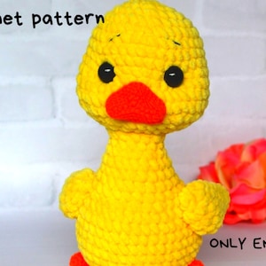 Amigurumi duck crochet pattern, Crochet pattern plushie duck, Rubber duck pattern, Instant download pdf crochet pattern