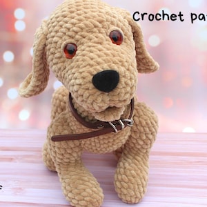 Crochet pattern labrador/ Amigurumi tutorial stuffed dog/ Crochet pattern plushie puppy/ English pattern amigurumi pdf