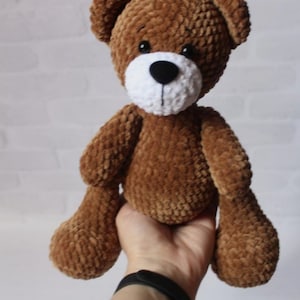 Amigurumi teddy bear crochet pattern, Crochet plushie bear pattern, Instant download english crochet plushie pattern pdf image 6