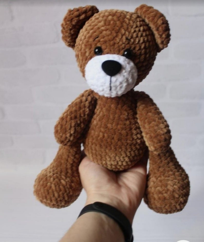 Amigurumi teddy bear crochet pattern, Crochet plushie bear pattern, Instant download english crochet plushie pattern pdf image 6