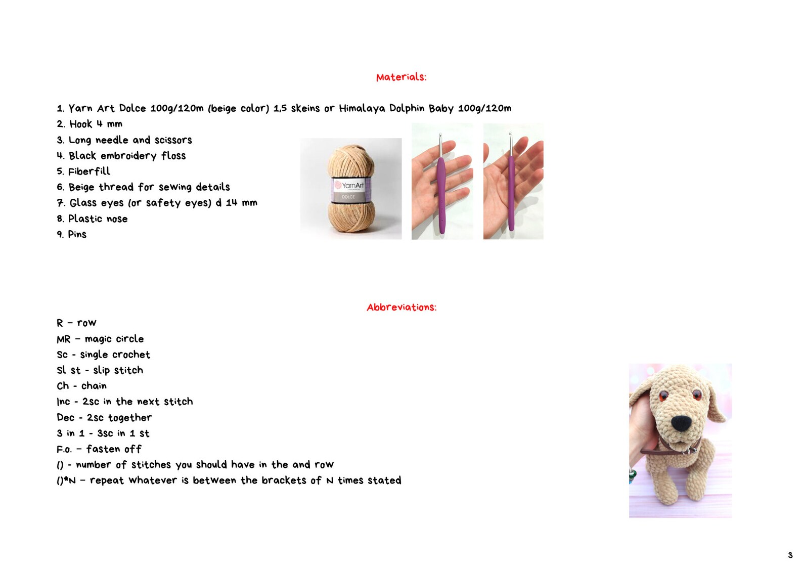 Crochet Puppy Pattern Labrador Crochet Pattern Amigurumi Dog Etsy