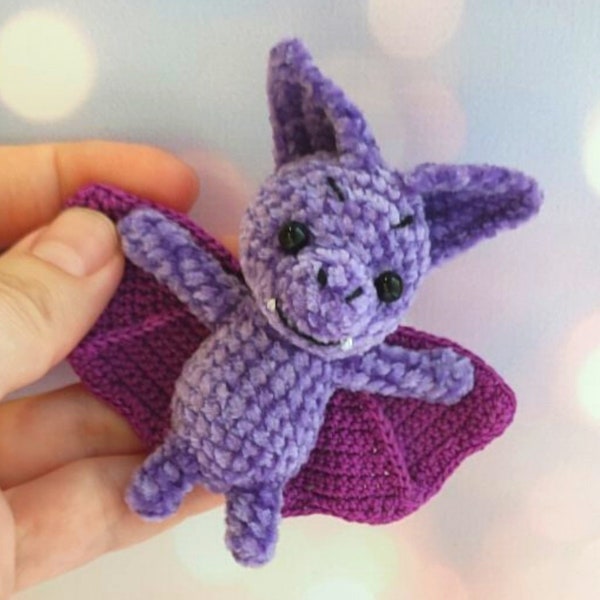 Crochet pattern mini bat/ Amigurumi tutorial tiny bat/ Halloween decor amigurumi/ English pattern amigurumi pdf