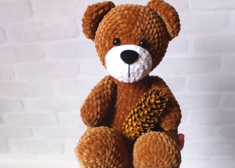 Amigurumi teddy bear crochet pattern, Crochet plushie bear pattern, Instant download english crochet plushie pattern pdf image 4