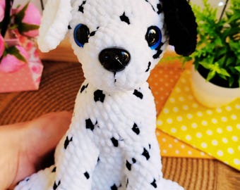 Amigurumi Dalmatian Dog Crochet Pattern (PDF)