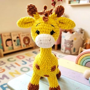 Crochet Giraffe Pattern | Plush Amigurumi Safari Animal (PDF)
