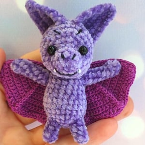 Mini bat crochet pattern/ Amigurumi tutorial tiny bat/ Crochet pattern stuffed animals/ English pattern amigurumi pdf