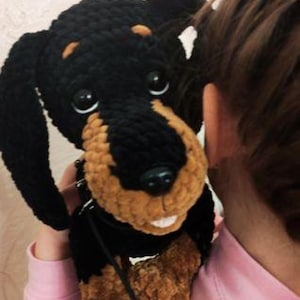 Häkelanleitung Dackel, Amigurumi Welpe Häkelanleitung, Häkelanleitung, englische Anleitung Amigurumi pdf