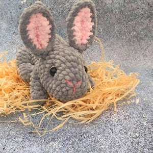 Crochet pattern stuffed rabbit/ Amigurumi tutorial plush bunny/ Crochet animals pattern pdf/ English pattern amigurumi pdf