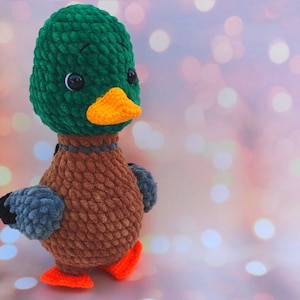 Crochet Pattern Mallard Duck/ Amigurumi Tutorial Plushie Duckling ...