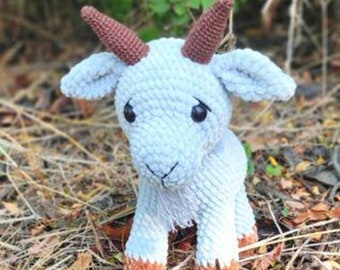 Goat amigurumi pattern, Crochet farm animals pattern, Plush goat crochet pattern, English pattern amigurumi pdf