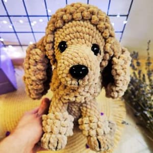 Crochet pattern poodle/ Amigurumi stuffed dog pattern/ Crochet pattern puppy poodle/ English pattern amigurumi pdf