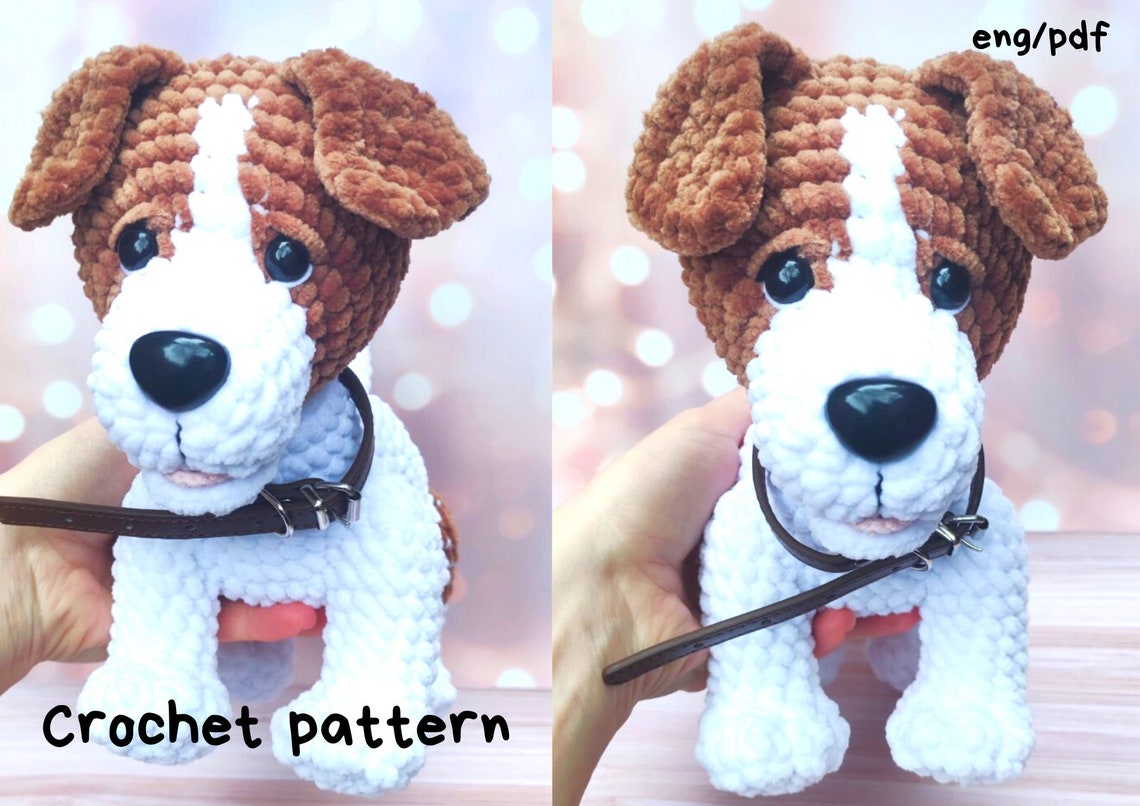 Amigurumi Puppy Pattern Jack Russell Terrier Crochet Pattern Etsy