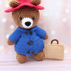 Crochet pattern bear Paddington, Amigurumi bear traveler pattern, Teddy bear crochet pattern, English pattern amigurumi pdf image 5