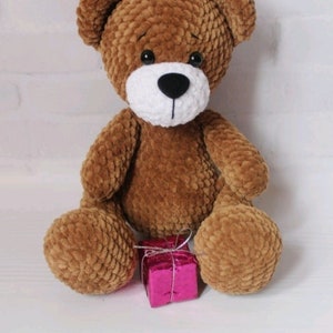 Amigurumi teddy bear crochet pattern, Crochet plushie bear pattern, Instant download english crochet plushie pattern pdf image 5