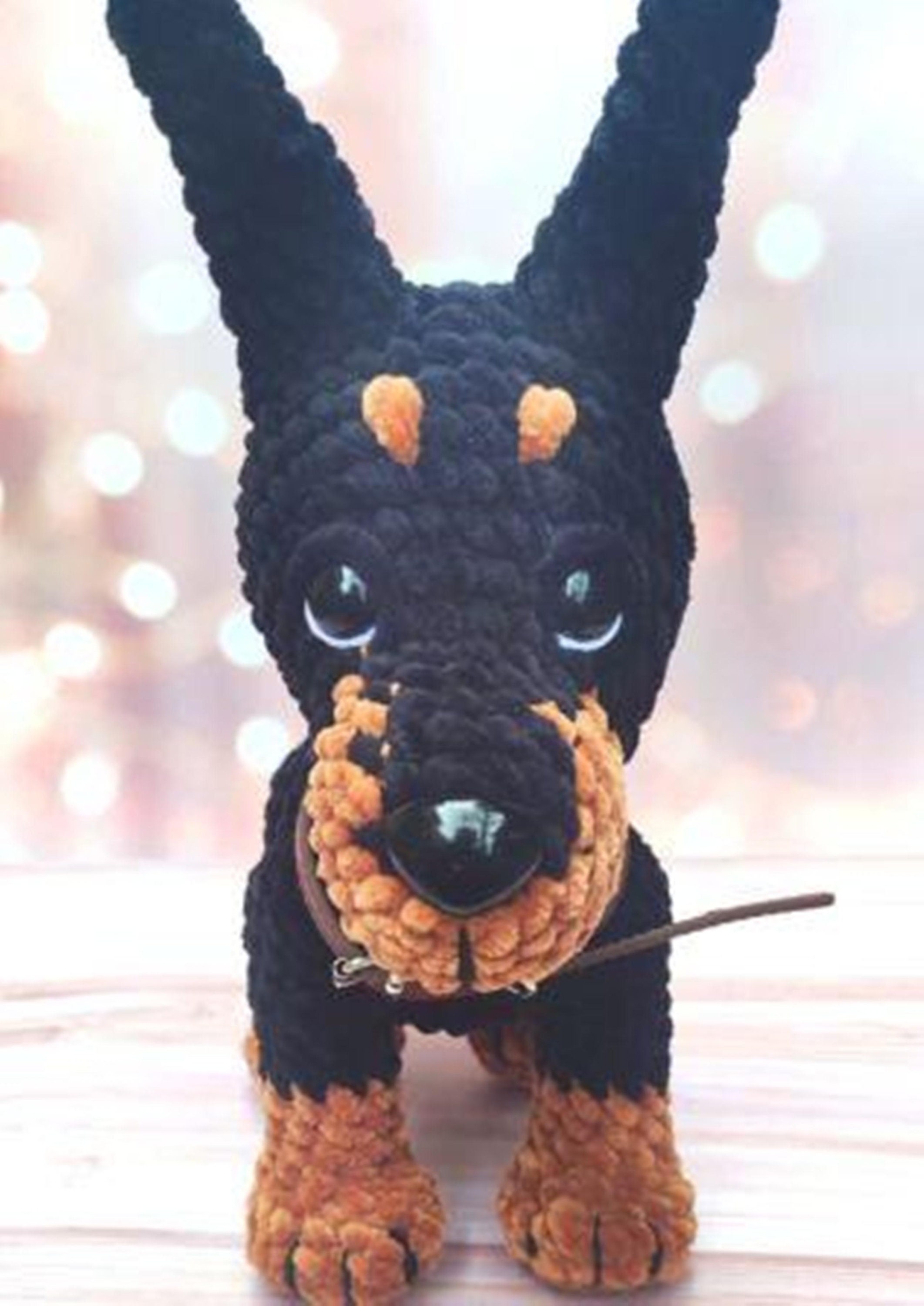 Doberman Crochet Pattern Amigurumi Puppy Pattern Crochet Dog Etsy