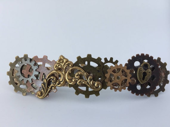 Black Large French Barrette 90mm