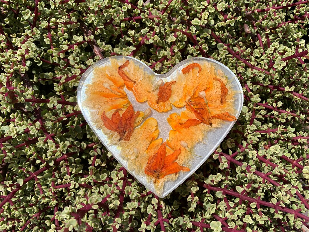 Floral Heart Wall Hanging Decoration Jewelry Tray Etsy